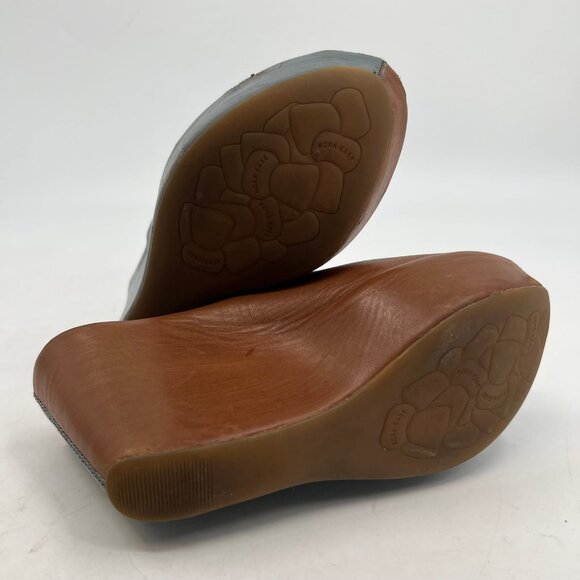 Kork-Ease Tan Ultra-High Peep Toe Wedge Shoes | Size 8 - Picture 2 of 11